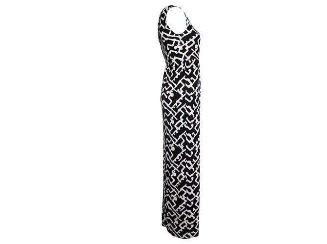 French Connection Connessione francese, Abito maxi in bianco e nero - vista 4