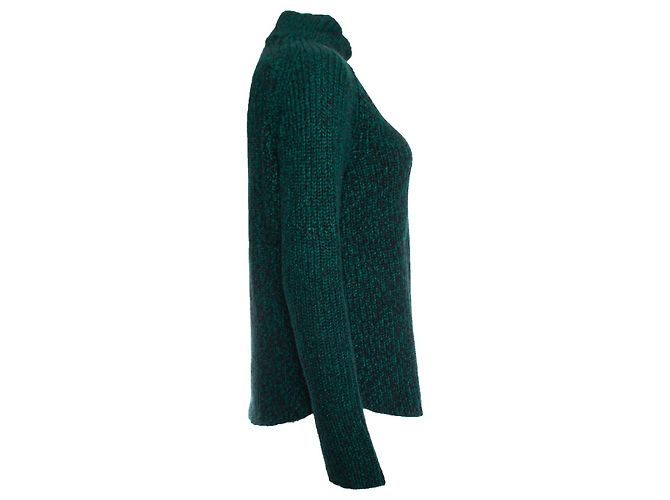 Autre Marque Odeeh, suéter de cuello alto de punto verde - vista 3