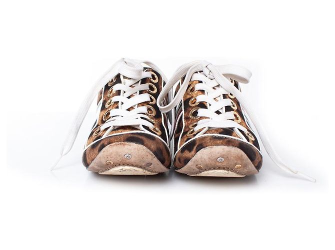 DOLCE & GABBANA, scarpe da ginnastica leopardate Multicolore - vista 6