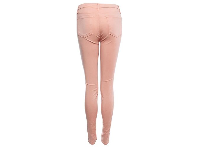 J Brand marca j, jeans ajustados rosas con elástico - vista 2