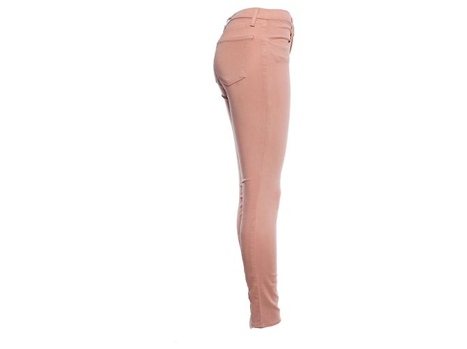 J Brand marca j, jeans ajustados rosas con elástico - vista 3
