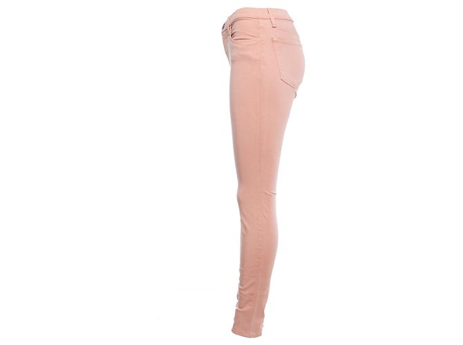 J Brand marca j, jeans ajustados rosas con elástico - vista 4