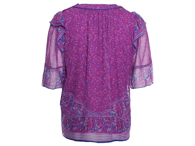 Autre Marque Ba&Sh, Top viola con stampa floreale Porpora - vista 2