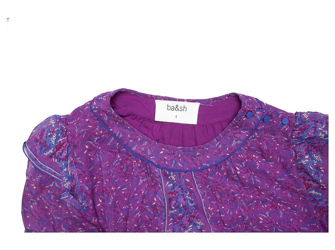 Autre Marque Ba&Sh, Top viola con stampa floreale Porpora - vista 5