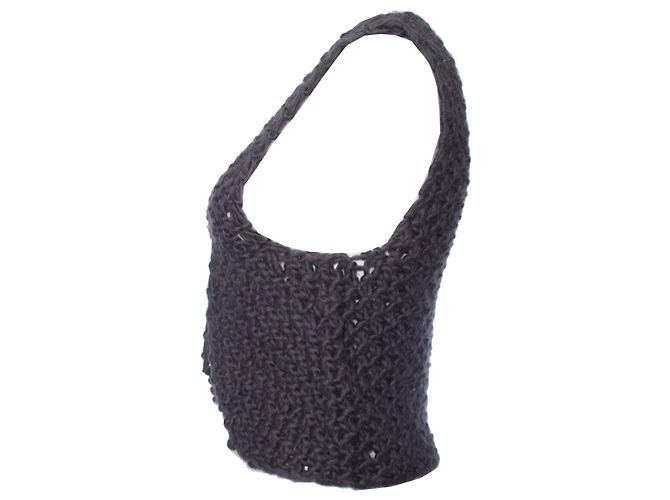 AMERICAN VINTAGE, Dunkelgraue Strickweste. - Ansicht 2