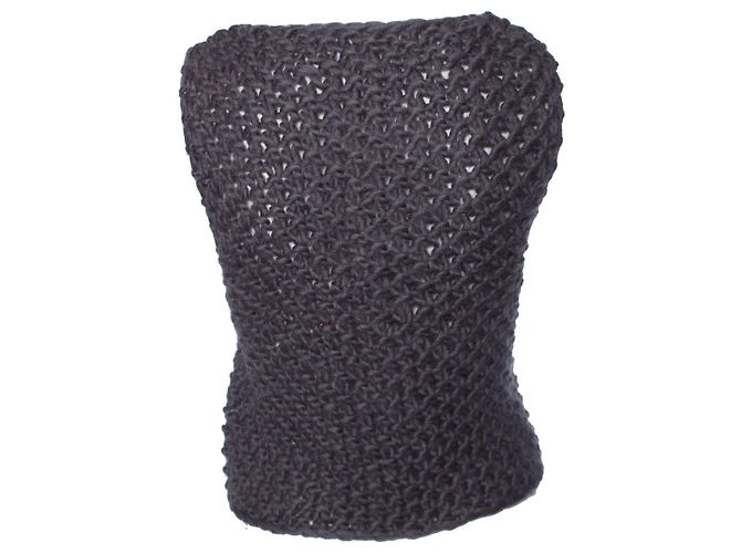 AMERICAN VINTAGE, Dunkelgraue Strickweste. - Ansicht 3