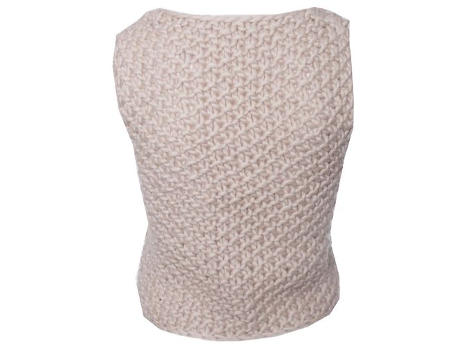 AMERICAN VINTAGE, Beige Strickweste. Braun - Ansicht 3