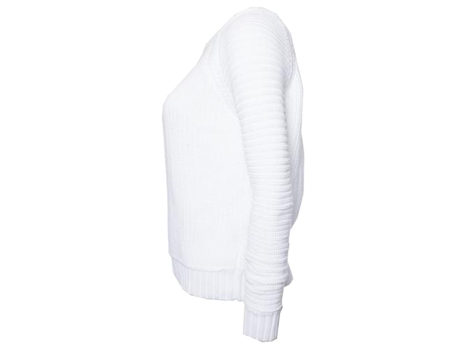 Autre Marque SI-IAE, weißer Strickpullover. - Ansicht 2