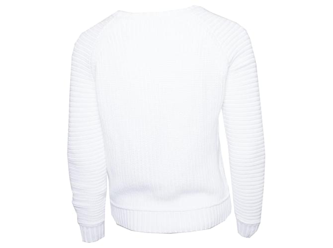 Autre Marque SI-IAE, weißer Strickpullover. - Ansicht 3