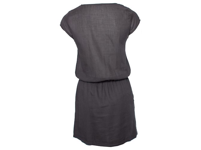 AMERICAN VINTAGE, Graues Kleid mit Seitentaschen. - Ansicht 3