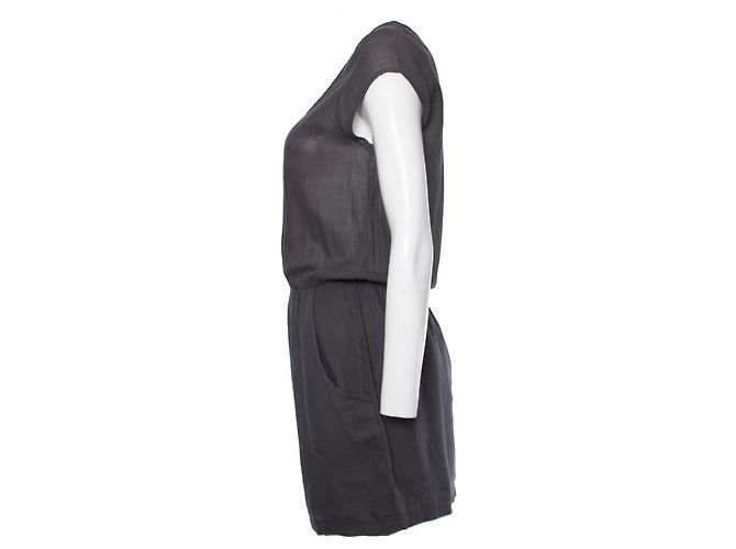 AMERICAN VINTAGE, Graues Kleid mit Seitentaschen. - Ansicht 4