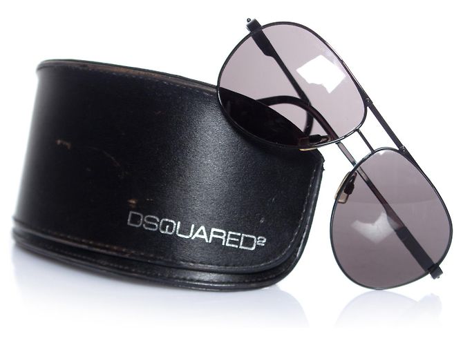 Dsquared2, Occhiali da sole aviatore neri. Nero - vista 6