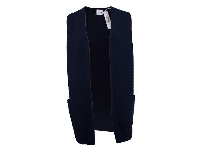 ICEBERG, Chaleco oversize azul. - vista 2