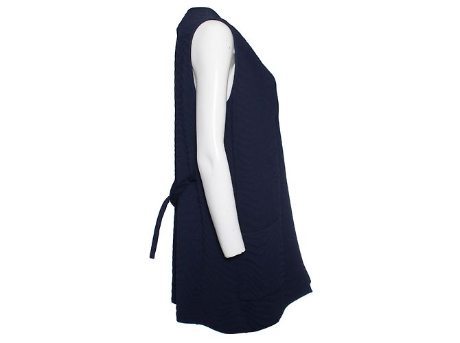 ICEBERG, Chaleco oversize azul. - vista 3