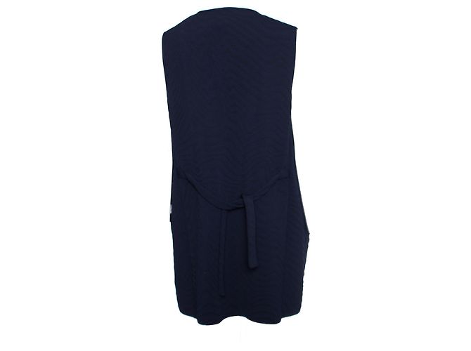 ICEBERG, Chaleco oversize azul. - vista 4