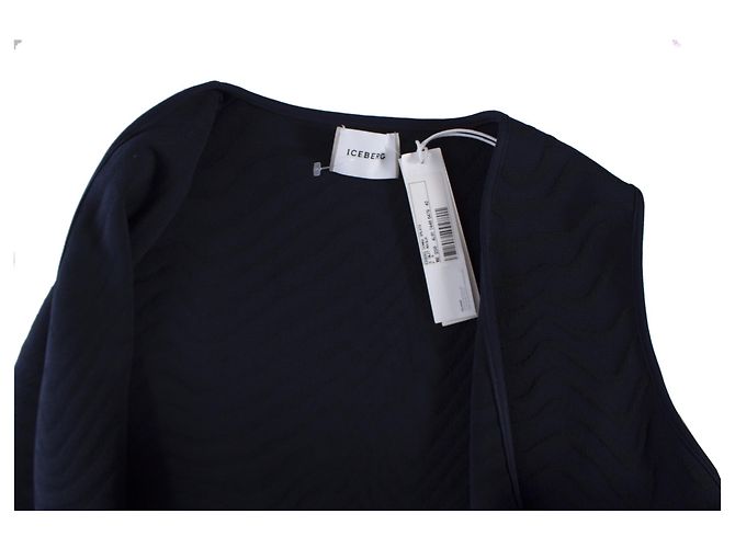 ICEBERG, Chaleco oversize azul. - vista 6