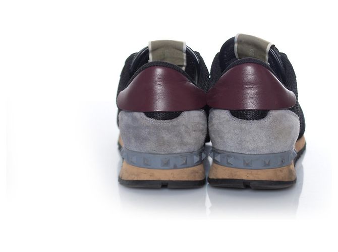 Valentino, Sneaker rockrunner mimetiche di colore nero/dimensione bordeaux 39. - vista 6