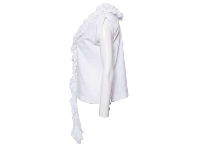 COMME des GARCONS, Top bianco vintage con rouges. - vista 4