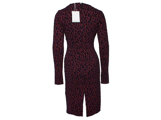 GIVENCHY, Abito leopardato color melanzana. Porpora - vista 3