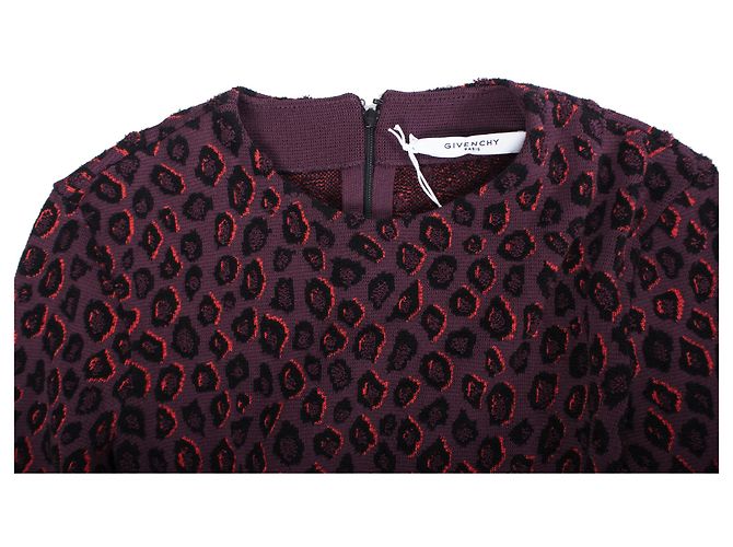 GIVENCHY, Abito leopardato color melanzana. Porpora - vista 5