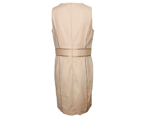 Michael Kors, Abito beige con cerniere dorate Marrone - vista 2