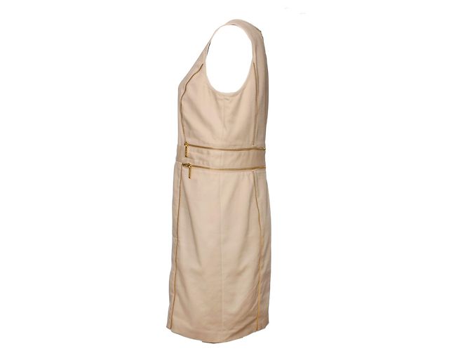 Michael Kors, Abito beige con cerniere dorate Marrone - vista 4