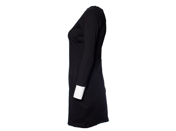 Calvin Klein, Schwarzes Stretchkleid. - Ansicht 2