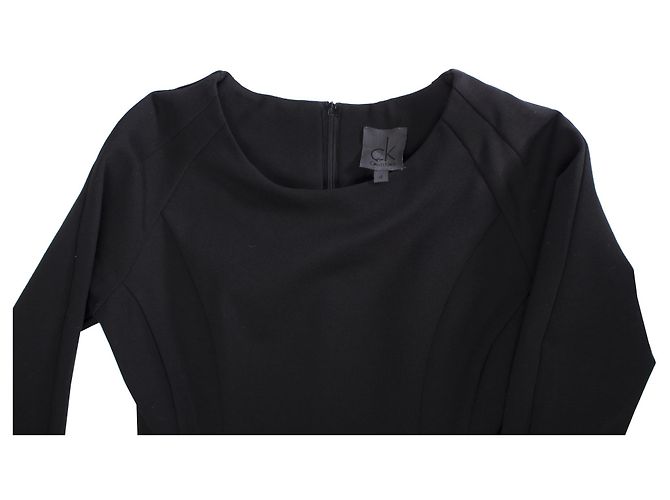 Calvin Klein, Schwarzes Stretchkleid. - Ansicht 5