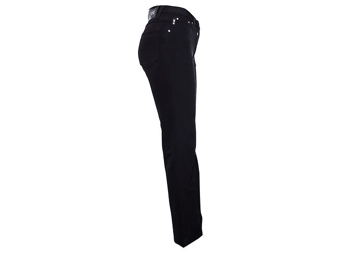 Vaqueros Gianfranco Ferré,  pantalones elásticos negros. - vista 4
