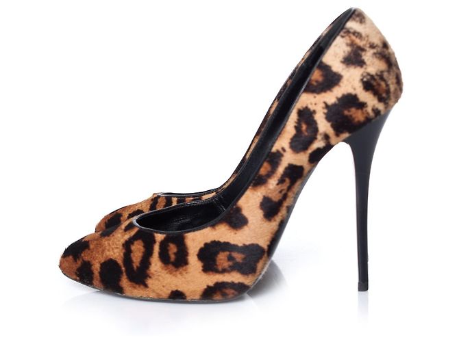 Giuseppe Zanotti, Décolleté leopardato Marrone - vista 2