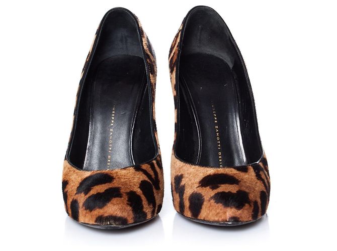Giuseppe Zanotti, Décolleté leopardato Marrone - vista 5