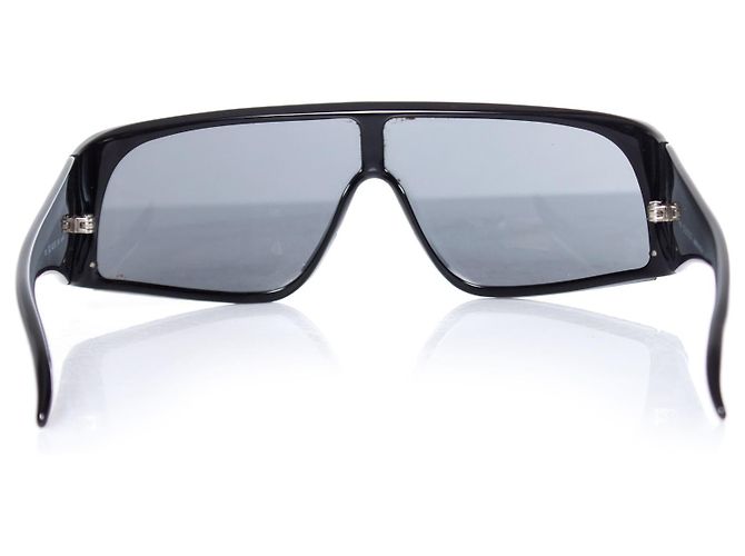 gucci, Occhiali da sole futuristici neri. Nero - vista 4