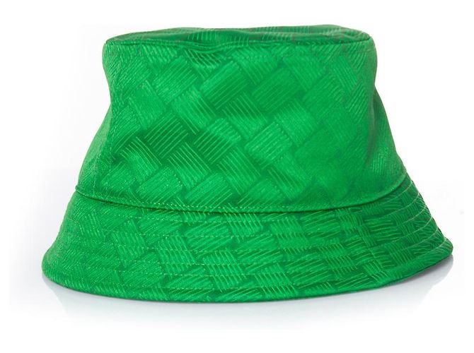Bottega Veneta, green intrecciato bucket hat - view 2