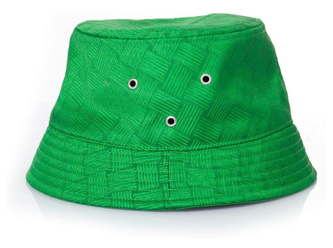 Bottega Veneta, green intrecciato bucket hat - view 3