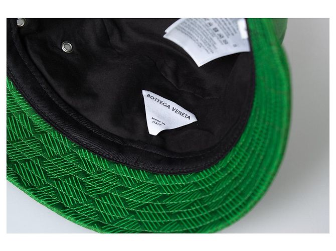 Bottega Veneta, green intrecciato bucket hat - view 6