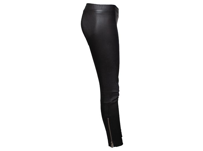 The row DIE REIHE, Lederhose in Anthrazit Grau - Ansicht 2