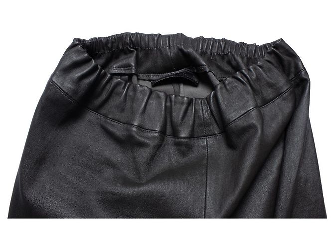 The row DIE REIHE, Lederhose in Anthrazit Grau - Ansicht 7
