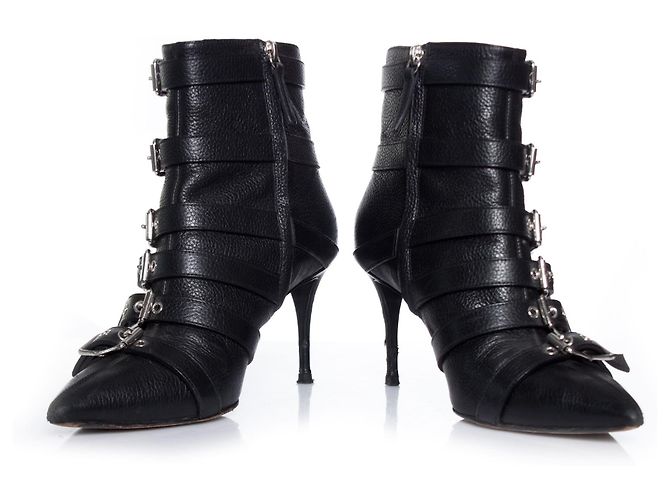 Giuseppe Zanotti, Botas con múltiples hebillas. Negro - vista 3