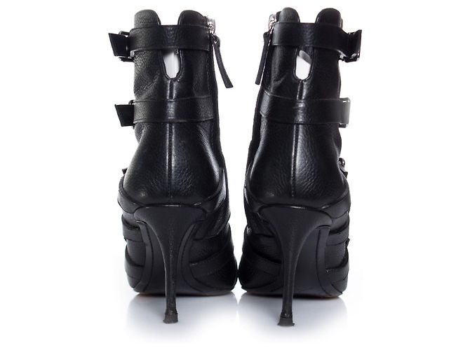 Giuseppe Zanotti, Botas con múltiples hebillas. Negro - vista 6