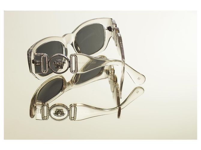 Gianni Versace, Vintage übergroße klare Sonnenbrille. - Ansicht 2