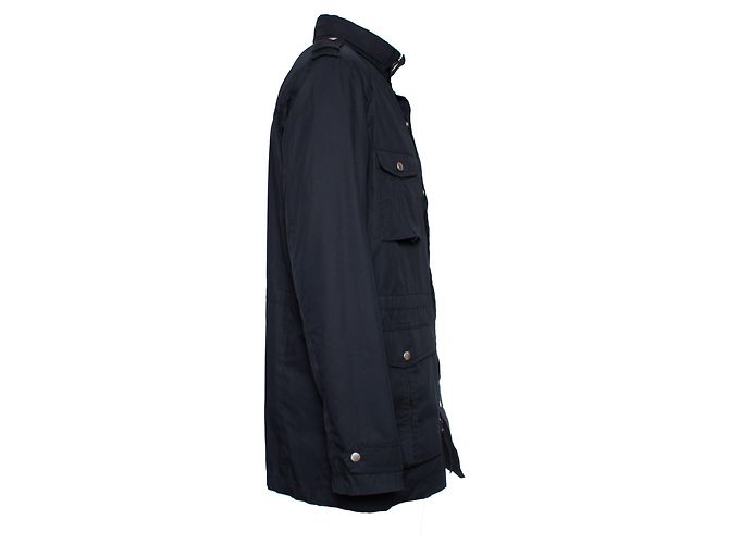 Gucci, Jaqueta corta-vento com capuz oculto Azul - vista 4