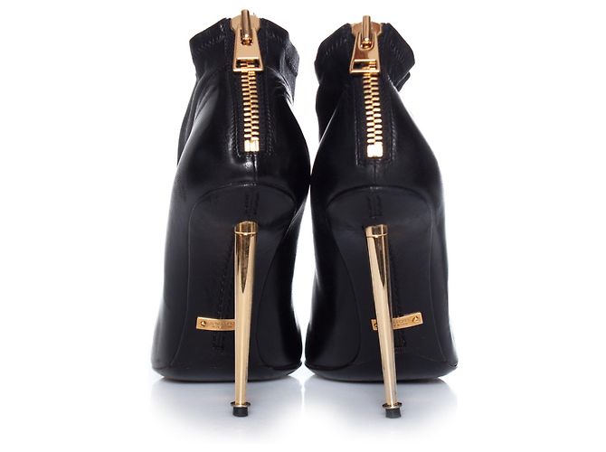 Stivaletti con stiletto Tom Ford in oro nero. - vista 6