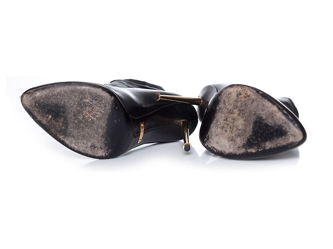 Stivaletti con stiletto Tom Ford in oro nero. - vista 7