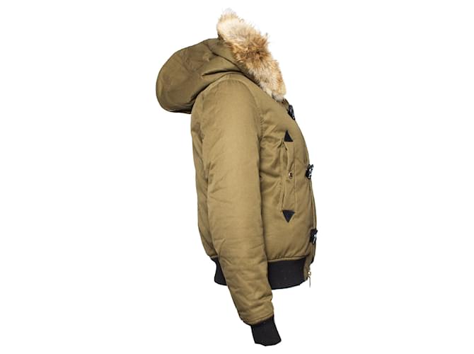 Dsquared2, Bomber in cotone verde - vista 4