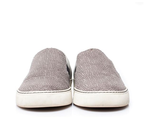 LANVIN, Slip-On-Sneaker aus Leder in Grau. - Ansicht 5