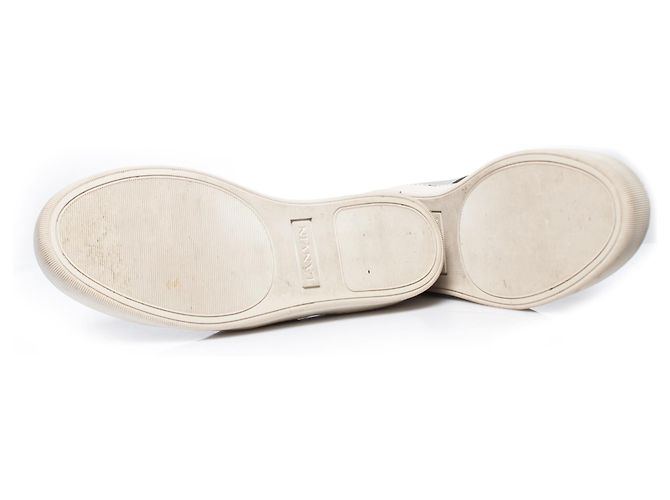 LANVIN, Slip-On-Sneaker aus Leder in Grau. - Ansicht 7