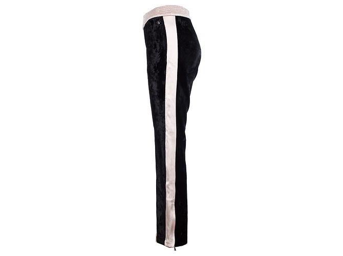 Chanel, Sporthose aus Samt. Schwarz - Ansicht 3