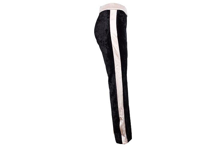 Chanel, Sporthose aus Samt. Schwarz - Ansicht 4