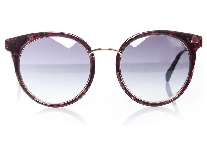 Balmain, Óculos de sol vermelhos grandes. - vista 2