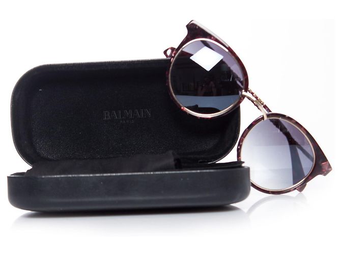 Balmain, Óculos de sol vermelhos grandes. - vista 3